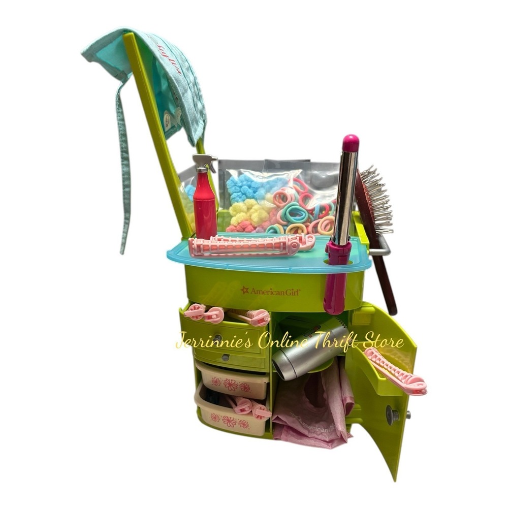American Girl Salon Center Caddy and Accessories